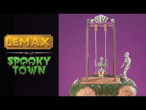 LEMAX Skeleton Swings, Battery Operated (4.5V) #84334